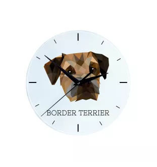 Border Terrier zegar geometryczny Art-Dog