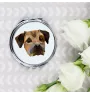 Border Terrier - Spiegel mit Foto und geometrischem Aufdruck der Marke Art-Dog