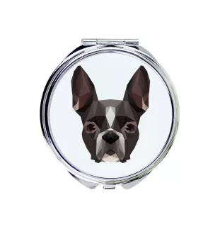 Boston Terrier lusterko geometryczne Art-Dog