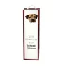 Border Terrier - une boîte géométrique avec une photo et un texte pour le vin de la marque Art-Dog