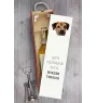Border Terrier - geometrische Box mit einem Bild und Schriftzug für Wein der Marke Art-Dog