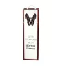 Boston Terrier, American Gentleman - geometric box with a picture and inscription for wine by Art-Dog