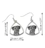 Border Terrier - boucles d'oreilles avec chien, boucles d'oreilles pendantes avec photo, bijoux personnalisés avec impression de la marque Art-Dog