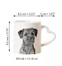 Border Terrier - Tasse mit Hund, entzückende Tasse mit herzförmigem Henkel, universelles Geschenk der Marke Art-Dog