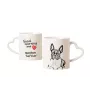 Boston Terrier, American Gentleman - cup with a dog, adorable cup with a heart-shaped handle, universal gift from the Art-Dog brand