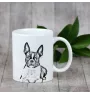 Boston Terrier kubek z psem good morning Art-Dog