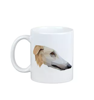 Barsoi, Russischer Jagdwindhund, Barzaia - Becher mit einem Bild und dem Schriftzug geometrischer Hund Art-Dog