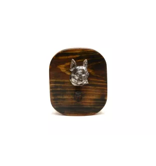 Terrier de Boston, Boston Terrier - porte-clés, porte-clés avec chien pour les médailles, crochet pour les clés de la marque Art-Dog