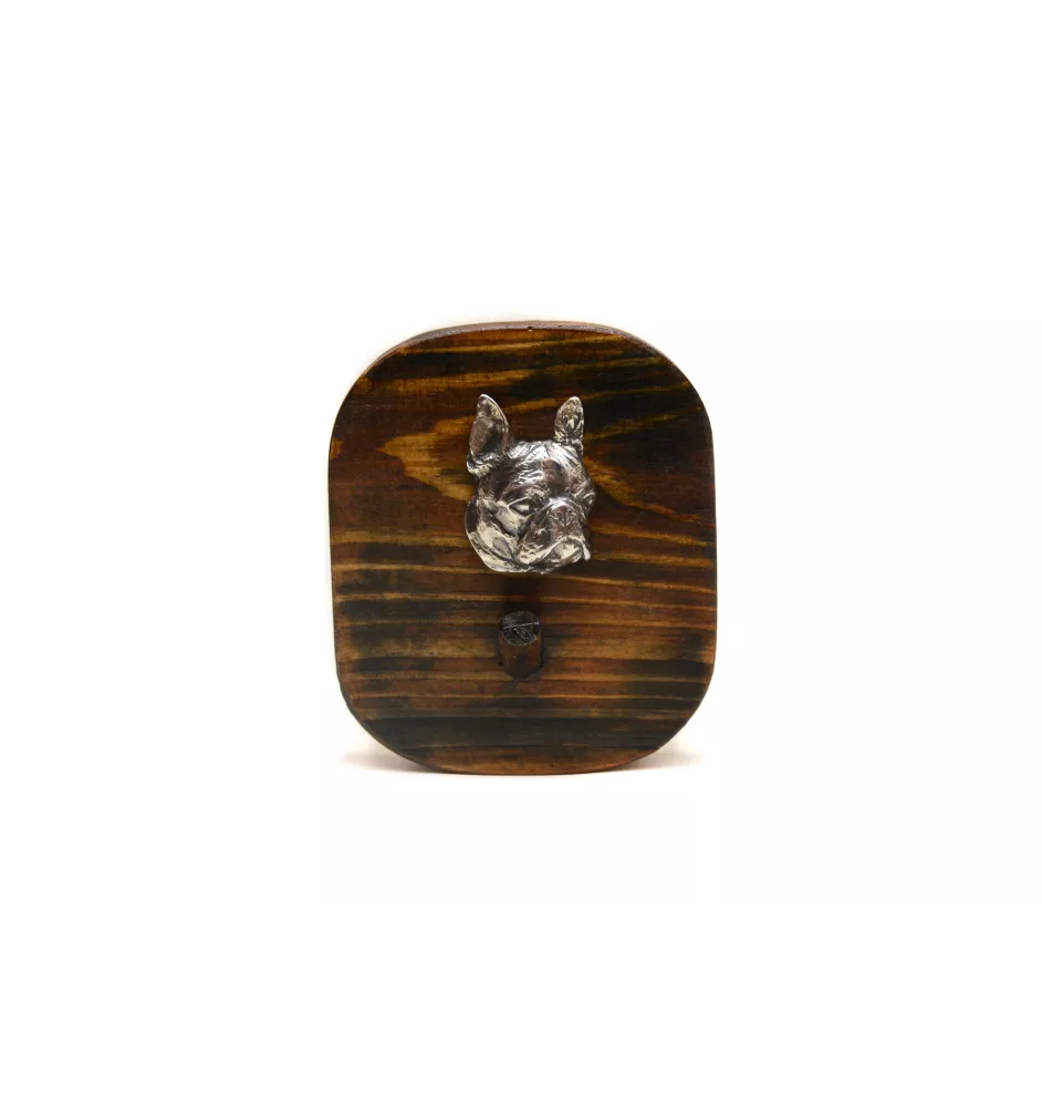 Boston Terrier, American Gentleman - leash hanger, medal hanger with dog, key hook from Art-Dog brand