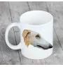 Borzoi, Russian Hunting Sighthound, Russian Wolfhound - cup with a geometric dog image and the inscription Art-Dog