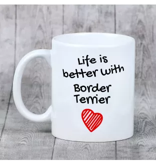 Border Terrier - cup with a dog, cup with a photo, personalized gift from the Art-Dog brand