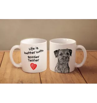 Border Terrier - Tasse mit Hund, Tasse mit Bild, personalisiertes Geschenk der Marke Art-Dog