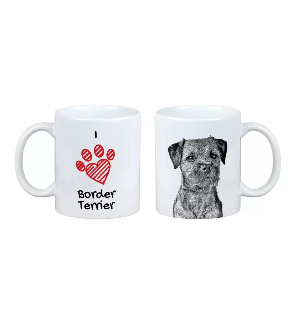 Border Terrier - cup with a dog, cute cup with graphics, a gift with your photo from the Art-Dog brand