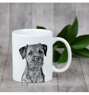 Border Terrier - cup with a dog, cute cup with graphics, a gift with your photo from the Art-Dog brand