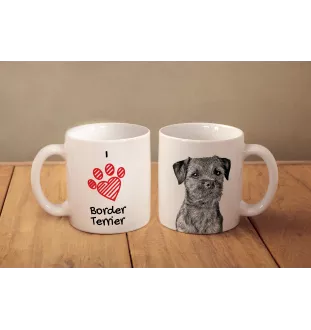 Border Terrier - cup with a dog, cute cup with graphics, a gift with your photo from the Art-Dog brand