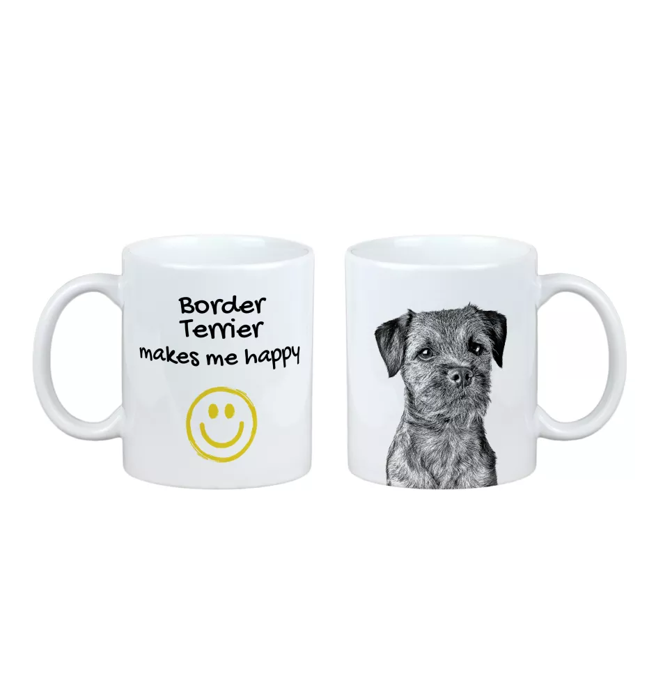 Border Terrier - cup with a dog, cheerful cup for a dog lover, personalized gift from the Art-Dog brand