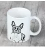 Boston Terrier kubek z psem I love Art-Dog