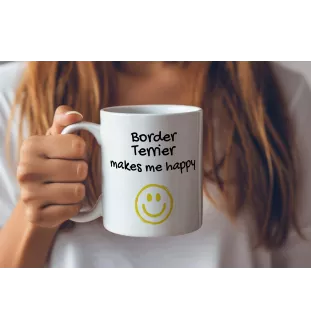 Border Terrier - cup with a dog, cheerful cup for a dog lover, personalized gift from the Art-Dog brand