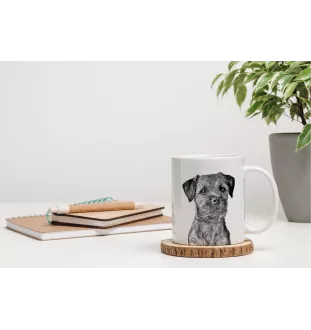 Border Terrier - Tasse mit Hund, fröhliche Tasse für Hundeliebhaber, personalisiertes Geschenk der Marke Art-Dog