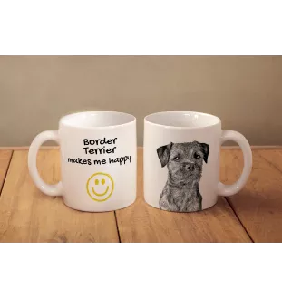 Border Terrier - cup with a dog, cheerful cup for a dog lover, personalized gift from the Art-Dog brand