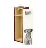 Border Terrier - boîte à vin avec chien, boîte à alcool avec graphisme, boîte cadeau personnalisée de la marque Art-Dog