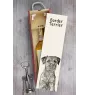 Border Terrier - wine box with a dog, alcohol box with graphics, personalized gift box from the Art-Dog brand