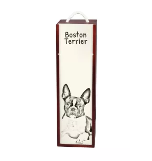 Boston Terrier pudełko na wino z psem Art-Dog