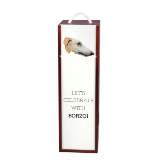 Chart rosyjski borzoj pudełko na wino geometryczne Art-Dog