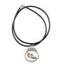 Borzoi, Russian Hunting Sighthound, Russian Wolfhound - necklace with a geometric design and the inscription "Art-Dog"