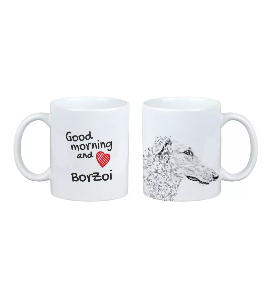 Barsoi, Russischer Jagdwindhund, Barzaia - Tasse mit Hund, Tasse mit Bild, personalisiertes Geschenk der Marke Art-Dog