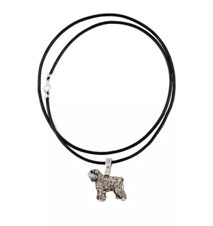 Bouvier des Flandres - Collier pour chien, pendentif plaqué argent pour l'amoureux des chiens, bijoux subtils par Art-Dog