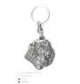 Bouvier des Flandres, Flanders Cattle Dog - Silver-plated dog pendant, handbag decoration, backpack pendant by Art-Dog brand