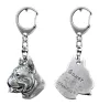 Boxer, German Boxer I - Silver-plated key ring with dog, handbag decoration, backpack pendant by Art-Dog brand