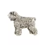 Bouvier des Flandres  - Broche chien argentée, épingle élégante, décoration de revers de veste par la marque Art-Dog