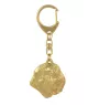 Bouvier des Flandres, Flanders Cattle Dog - Gilded key ring with dog, handbag decoration, luxury accessory by Art-Dog brand