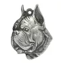 Boxer II - Porte-clés argenté avec chien, décoration de sac à main, pendentif de sac à dos par la marque Art-Dog