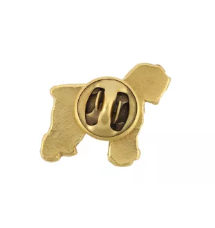 Bouvier des Flandres - Broche de chien dans une boîte décorative, épingle élégante en plaqué or, épingle de veste de la marque Art-Dog