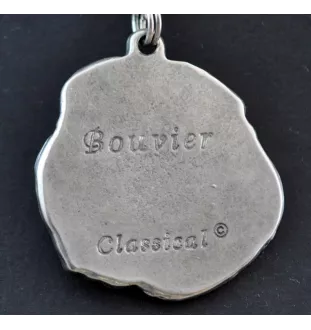 Flandrischer Treibhund, Bouvier des Flandres - Hundehalsband, einzigartiger Schmuck für den Hundefan, einzigartiger Kreuzotter-Anhänger der Marke Art-Dog