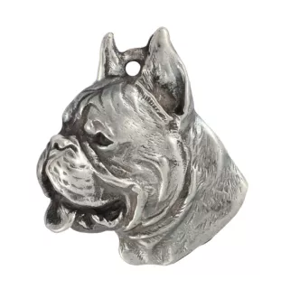Bokser brelok do kluczy posrebrzany Art-Dog