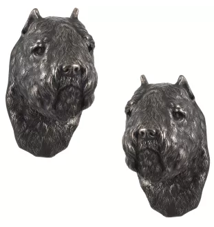 Flandrischer Treibhund, Bouvier des Flandres - Hundestatue, hängende Büste, einzigartige Dekoration für Hundeliebhaber der Marke Art-Dog