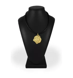 Bouvier des Flandres, Flanders Cattle Dog - Dog necklace in gift box, gold-plated pendant for dog fan, striking jewellery by Art-Dog