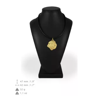 Bouvier des Flandres - Collier pour chien, pendentif plaqué or pour fan de chien, bijoux uniques de la marque Art-Dog