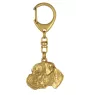 Boxer, Deutscher Boxer III - Vergoldeter Schlüsselanhänger mit Hund, Handtaschenschmuck, Luxus-Accessoire der Marke Art-Dog