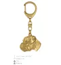 Boxer, German Boxer III - Gilded key ring with dog, handbag decoration, luxury accessory by Art-Dog brand