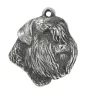 Bouvier des Flandres, Flanders Cattle Dog - Dog necklace in gift box, silver-plated locket for dog fan, striking pendant by Art-Dog brand