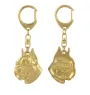 Boxer, German Boxer II - Gilded key ring with dog, handbag decoration, luxury accessory by Art-Dog brand