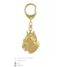 Boxer, German Boxer II - Gilded key ring with dog, handbag decoration, luxury accessory by Art-Dog brand