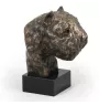 Bouvier des Flandres - Statue de chien, buste sur socle en pierre, sculpture, trophée pour exposition canine par la marque Art-Dog