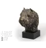 Bouvier des Flandres, Flanders Cattle Dog - Dog statue, bust on stone base, sculpture, trophy for dog show by Art-Dog brand