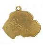Boxer, German Boxer III - Gilded key ring with dog in gift box, handbag decoration, luxury accessory by Art-Dog brand